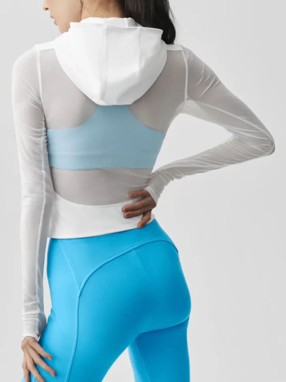 ALO Yoga Alo Softsculpt Superset Full Zip Jacket Mesh Size Small NWT
